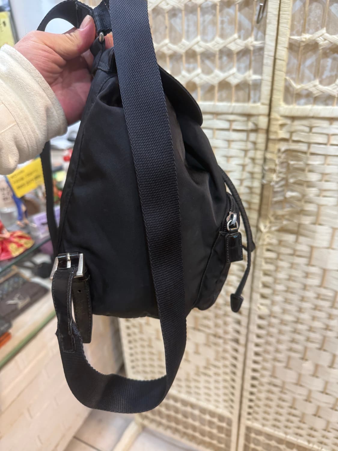 정품 프라다 나일론 원포켓 백팩 팝니다 상품이미지5