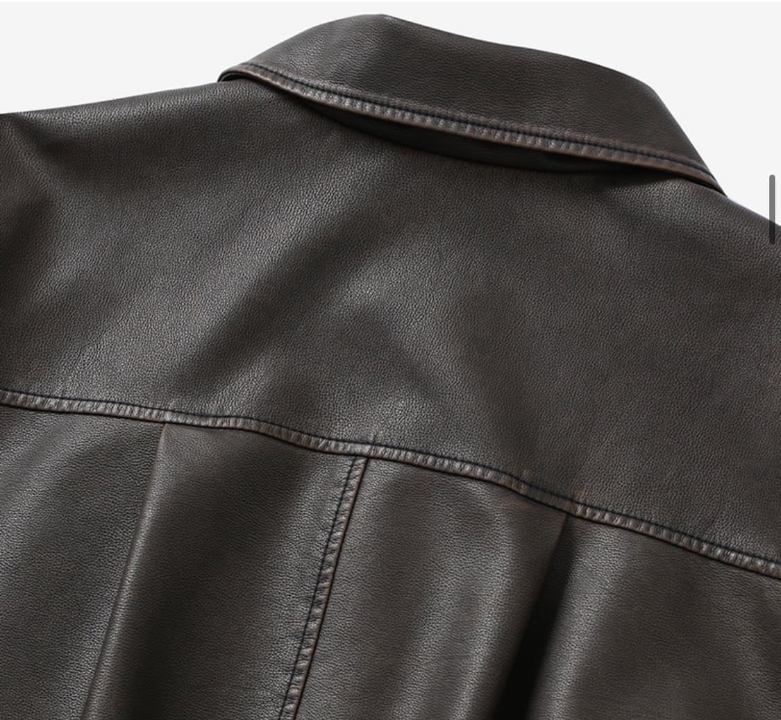 랭앤루 레더자켓 다크브라운  상품이미지5