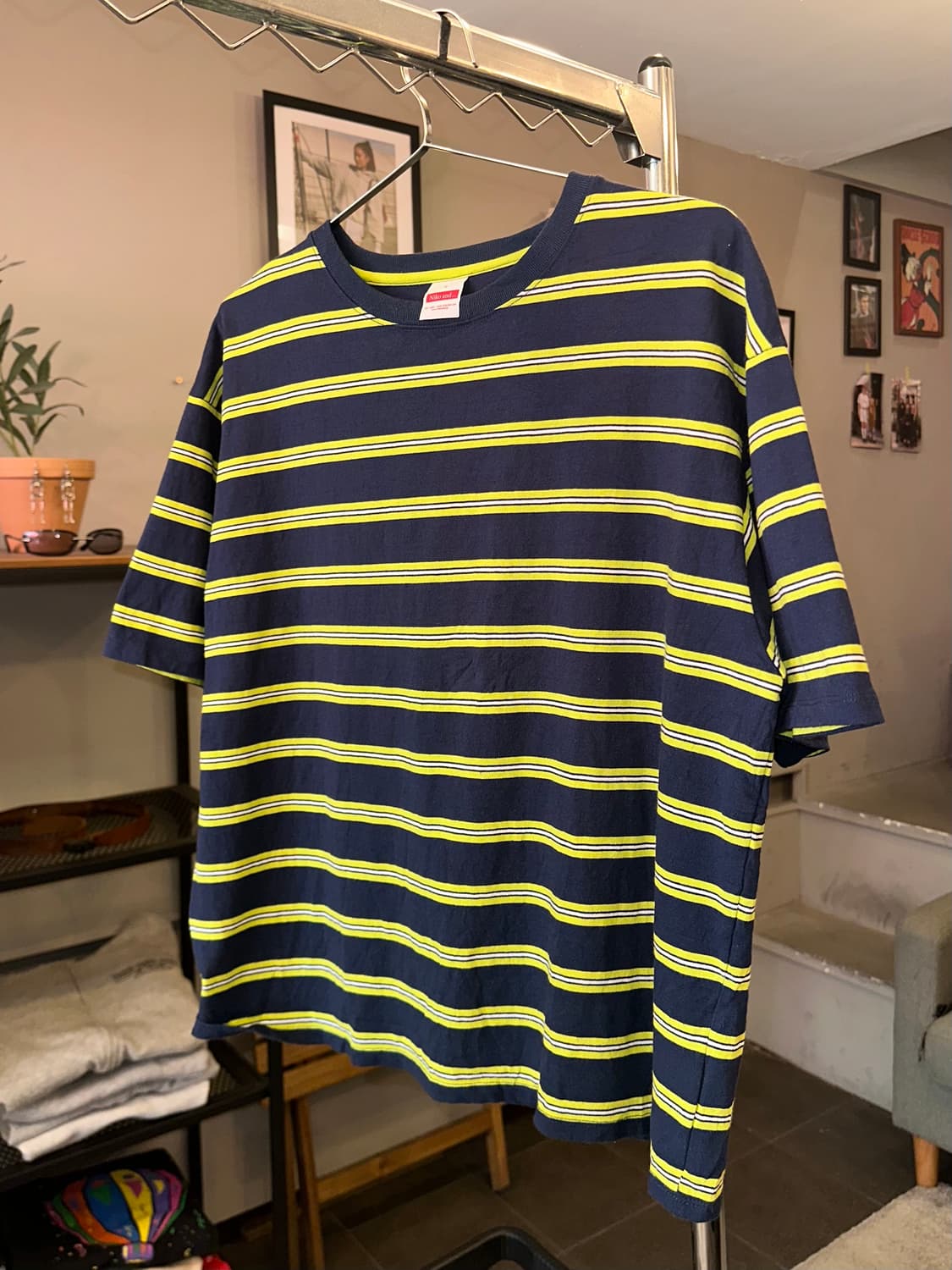 Niko and stripe pattern cotton T-shirt 상품이미지2
