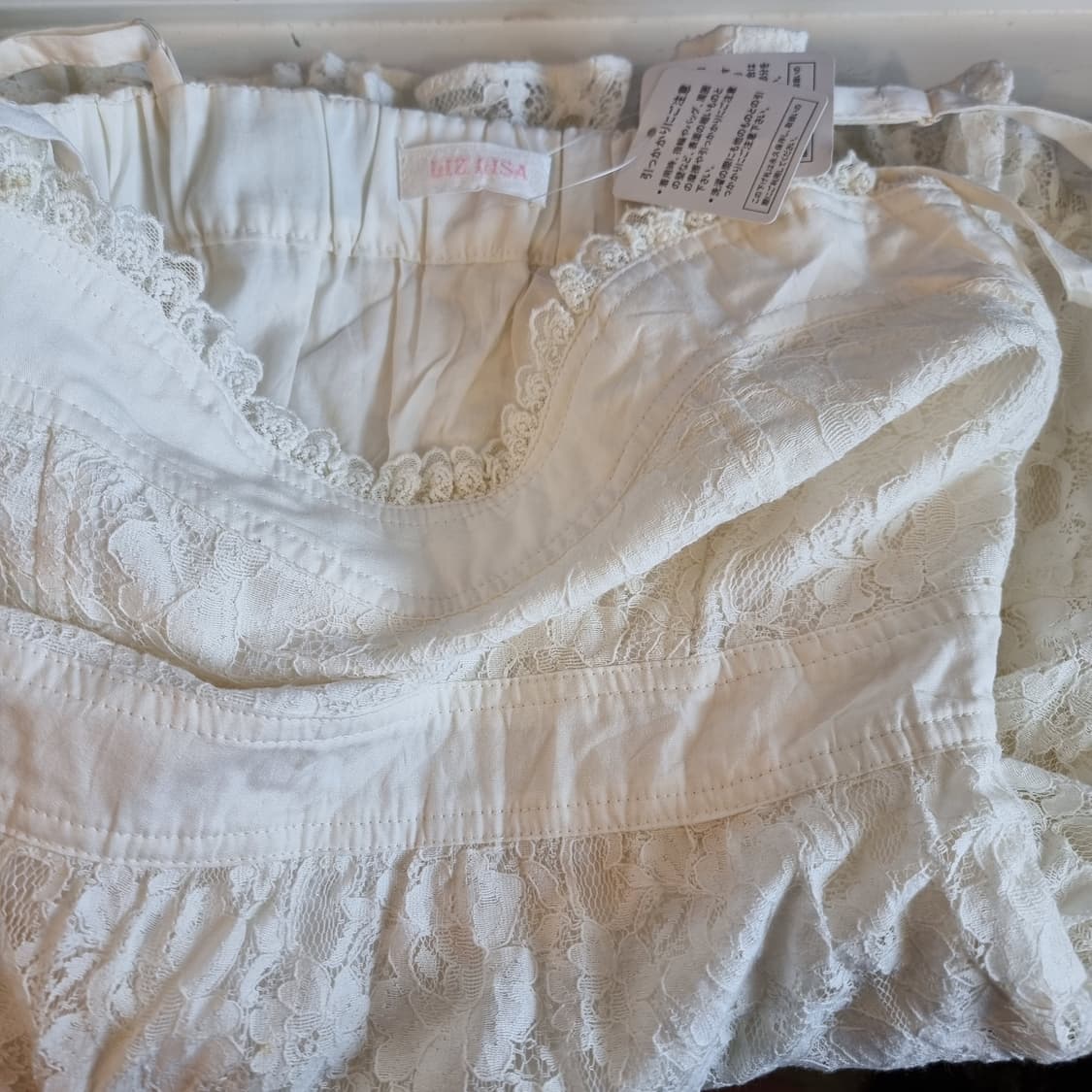 (리즈리사) Liz Lisa밀크레이스 퓨어 화이트 레이스 원피스 상품이미지10