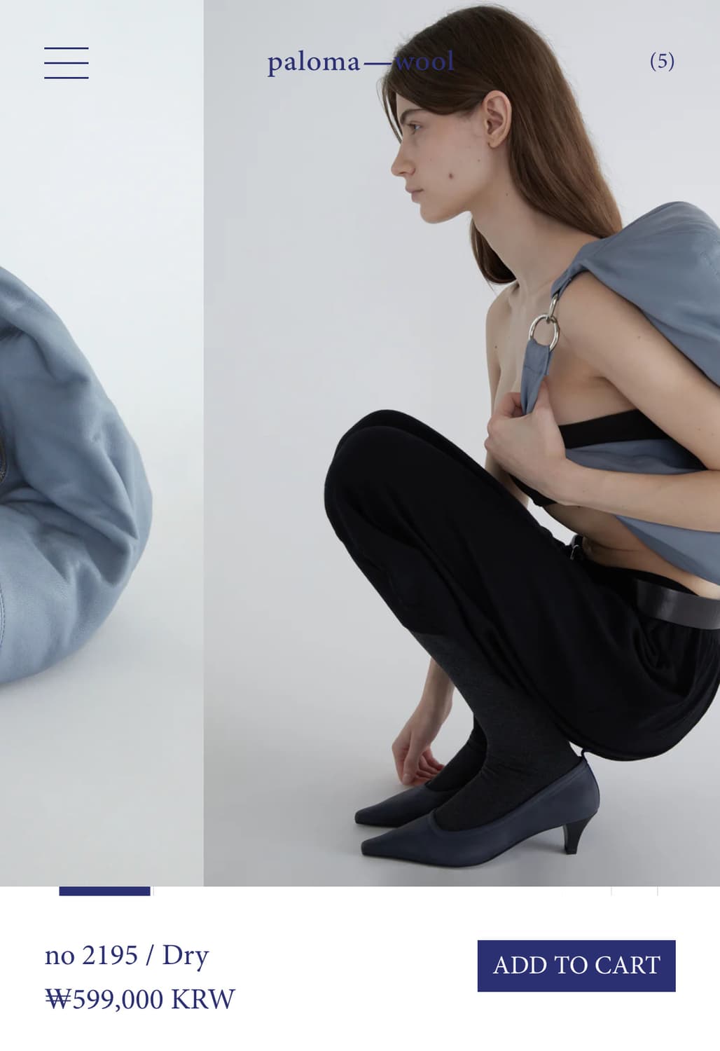 팔로마울 Dry 드라이 백/라이트 그레이쉬 블루 상품이미지9