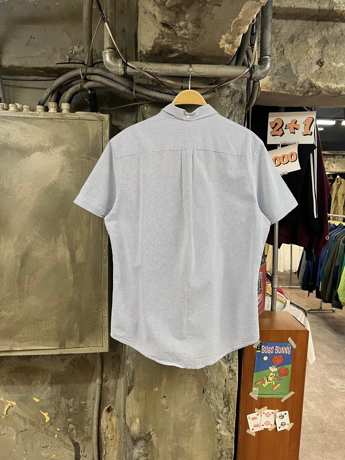 타미힐피거 포켓 반팔 셔츠 블루 L #csz3715 상품이미지2