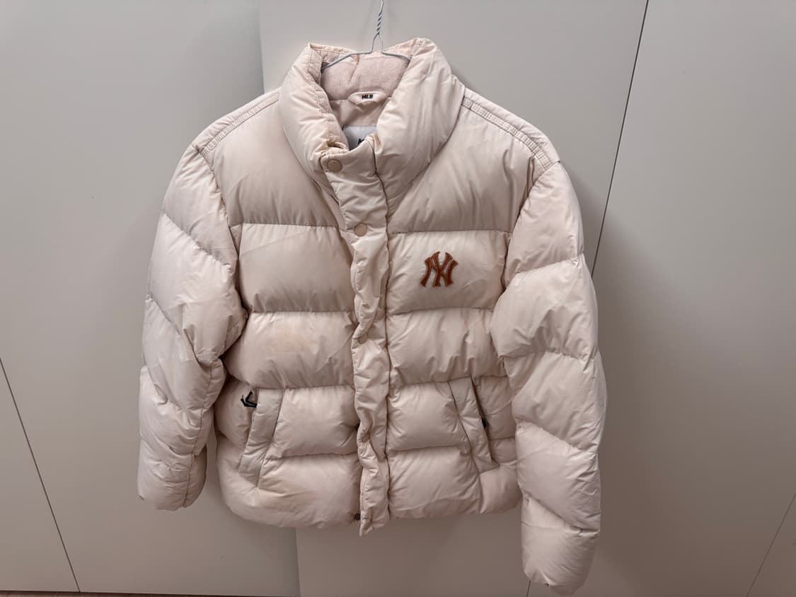 MLB 엠엘비 숏패딩 크림 상품이미지1