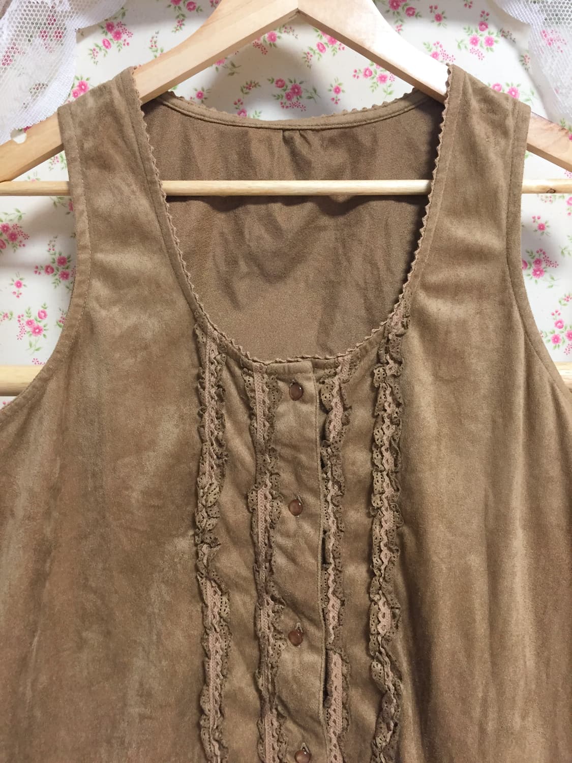 빈티지 모리걸 브라운 레이스 베스트 상품이미지6