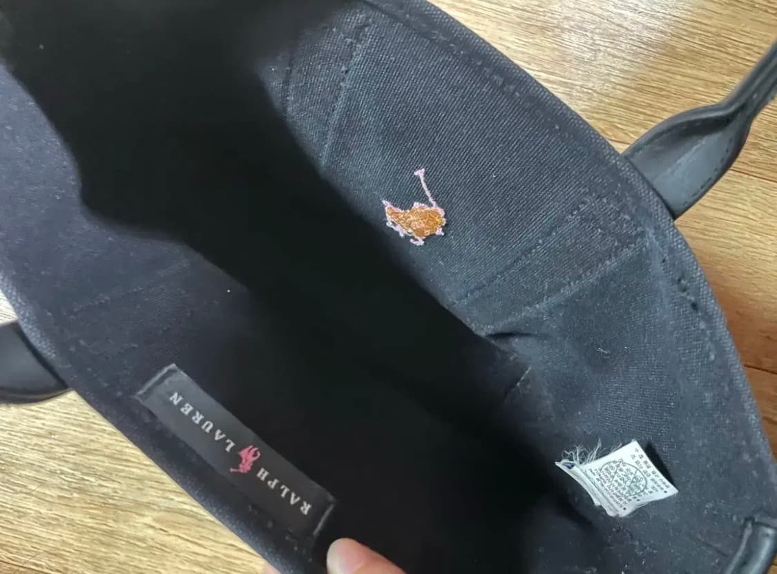 Polo 폴로 블랙 핑크 토트백 가방 상품이미지4