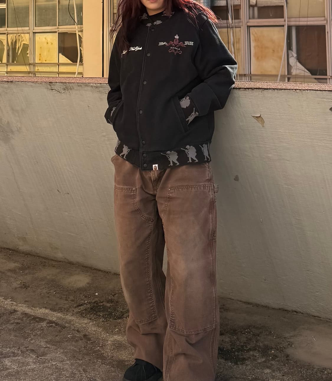 05FW 베이프 x 스타쉬 바시티 자켓 상품이미지1