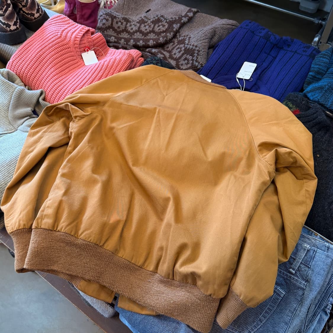 60 ~ 70 빈티지 브리티시 스톰킹 라이트 봄버 자켓 L 추천 상품이미지6