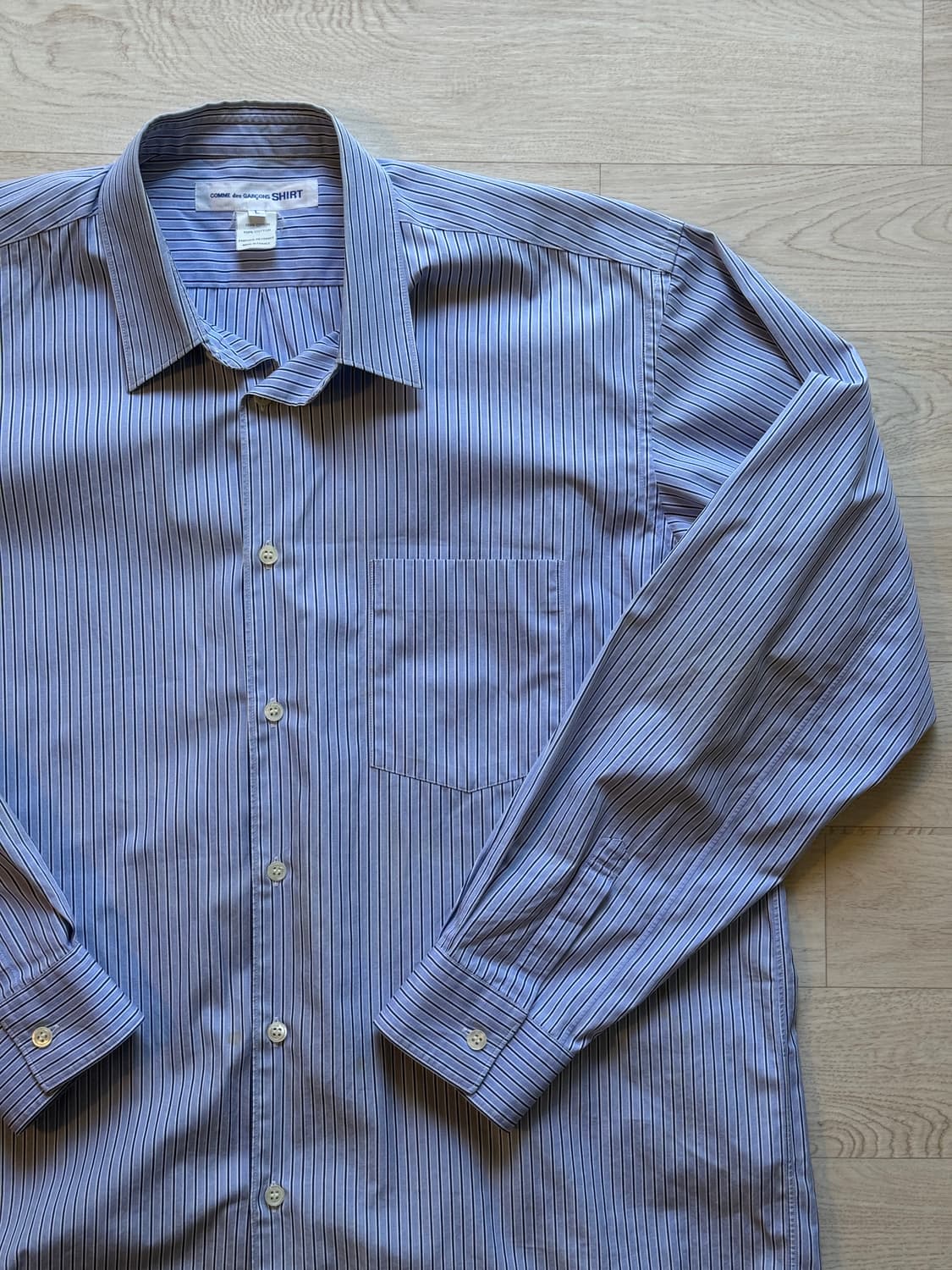 꼼데가르송 셔츠 포에버 와이드 클래식 L size 상품이미지3