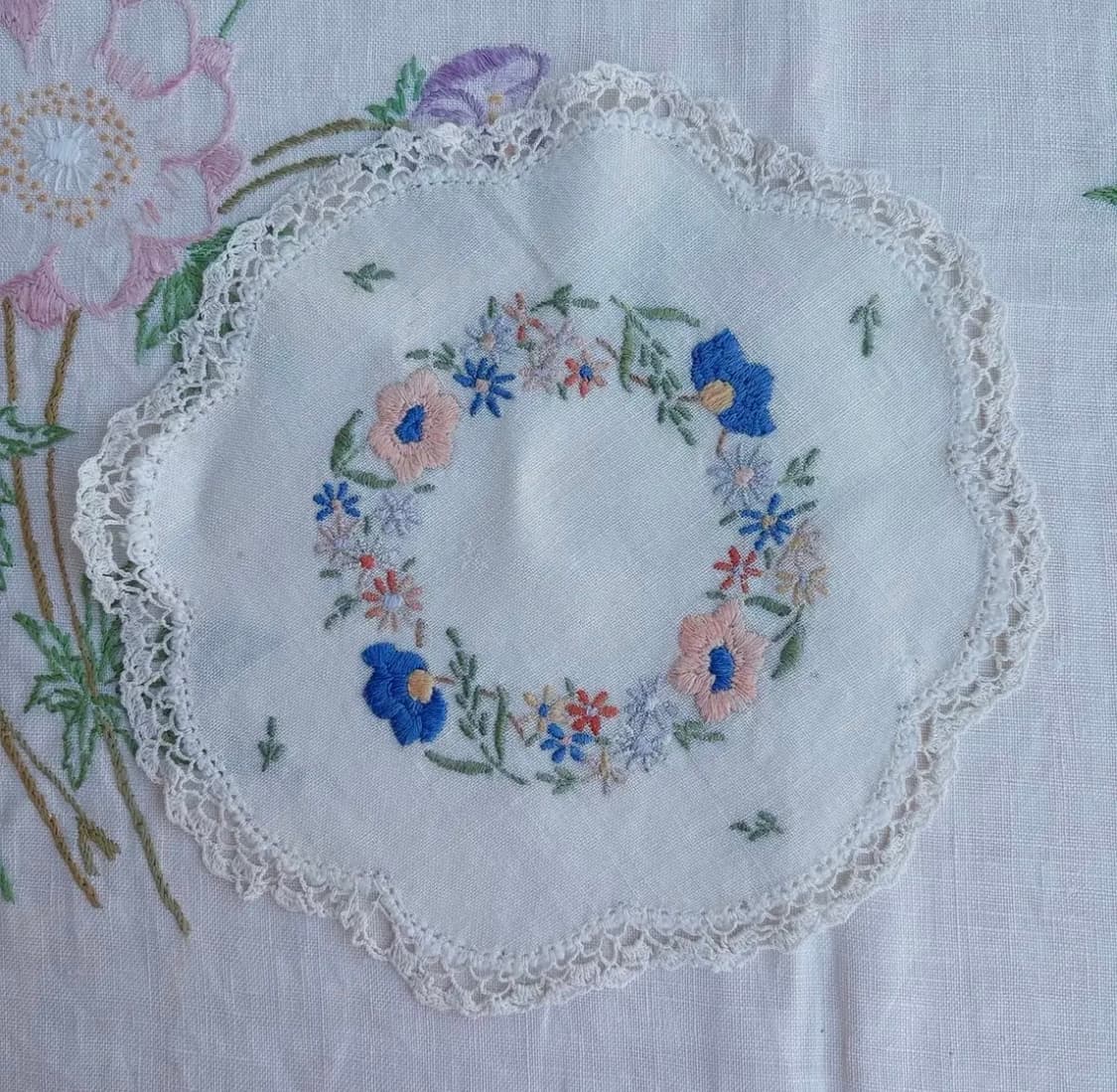 빈티지 손자수 도일리 상품이미지1