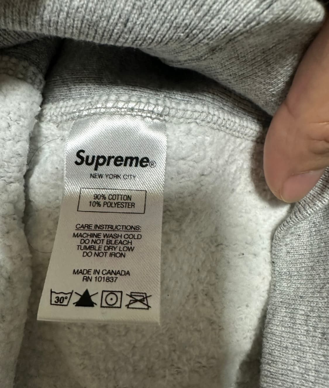 슈프림 자수 후드티 L 상품이미지4