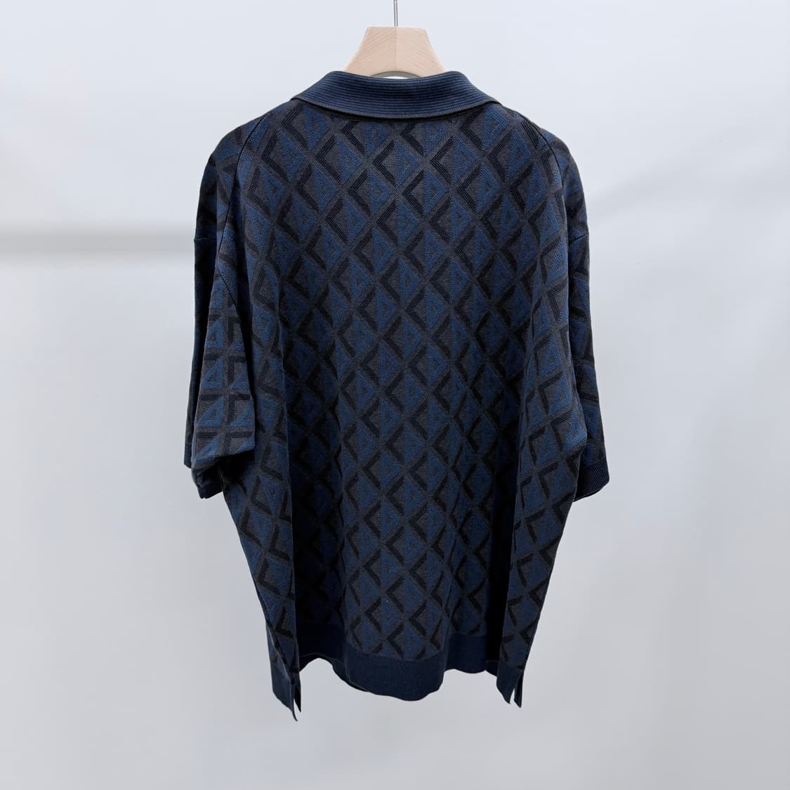 [S+급/2XL] 디올 CD 다이아몬드 니트 반팔 카라티 상품이미지4