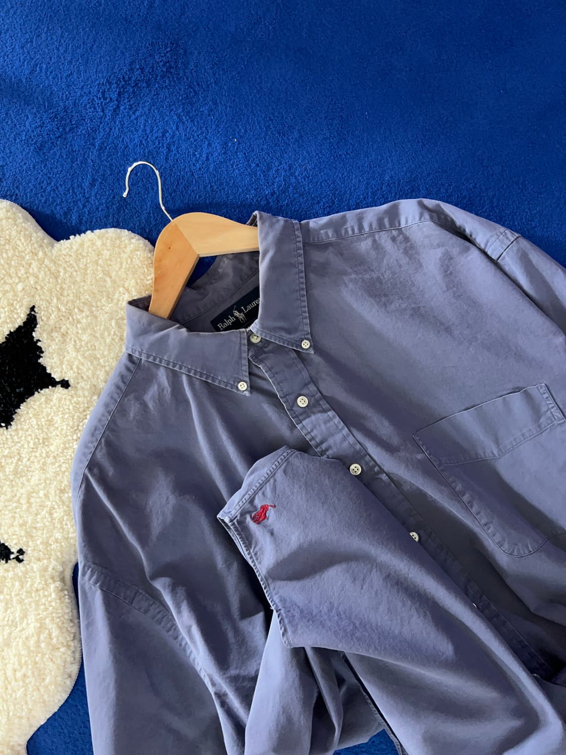 폴로 랄프로렌 솔리드 빅셔츠 XXL 상품이미지1