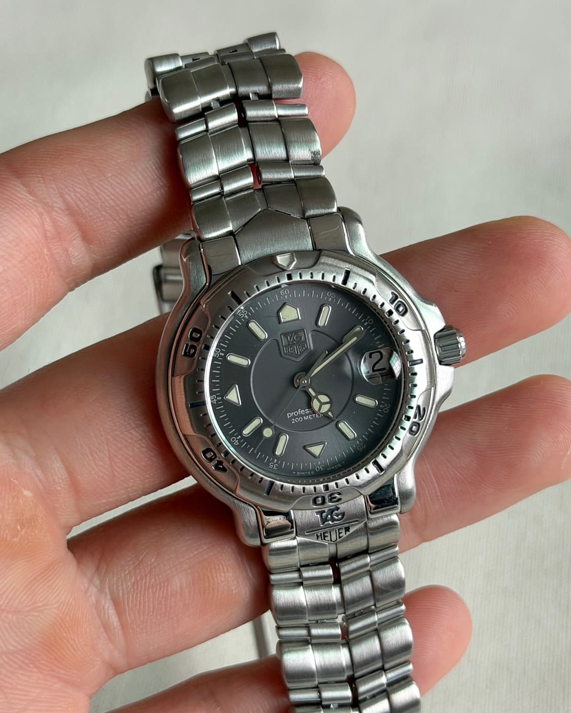 태그호이어6000  그레이 다이얼 36mm 상품이미지1