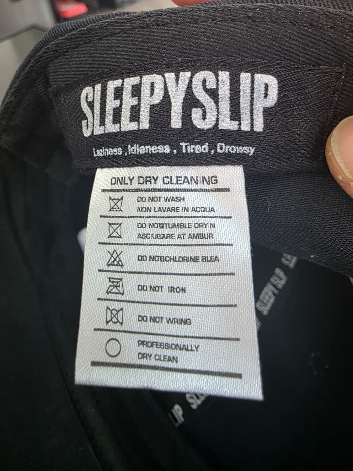 슬리피슬립 SS 로고 볼캡 모자 블랙 상품이미지9