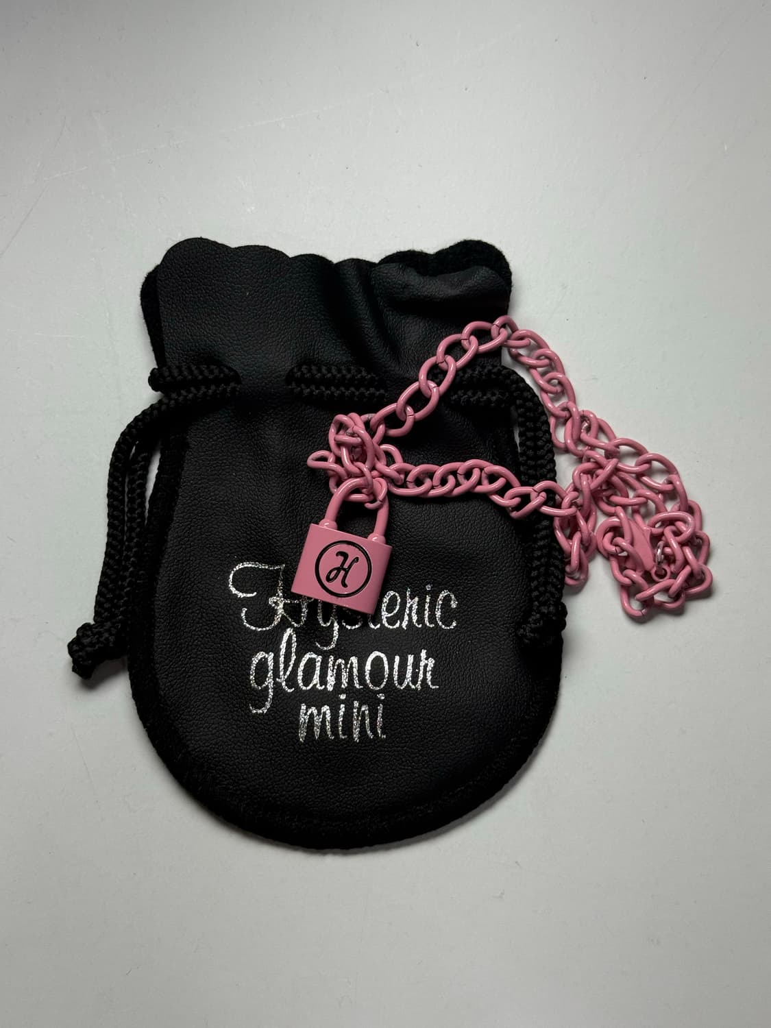 히스테릭 글래머 아카이브 베이비 핑크 초커 목걸이 새상품 풀구성 상품이미지1