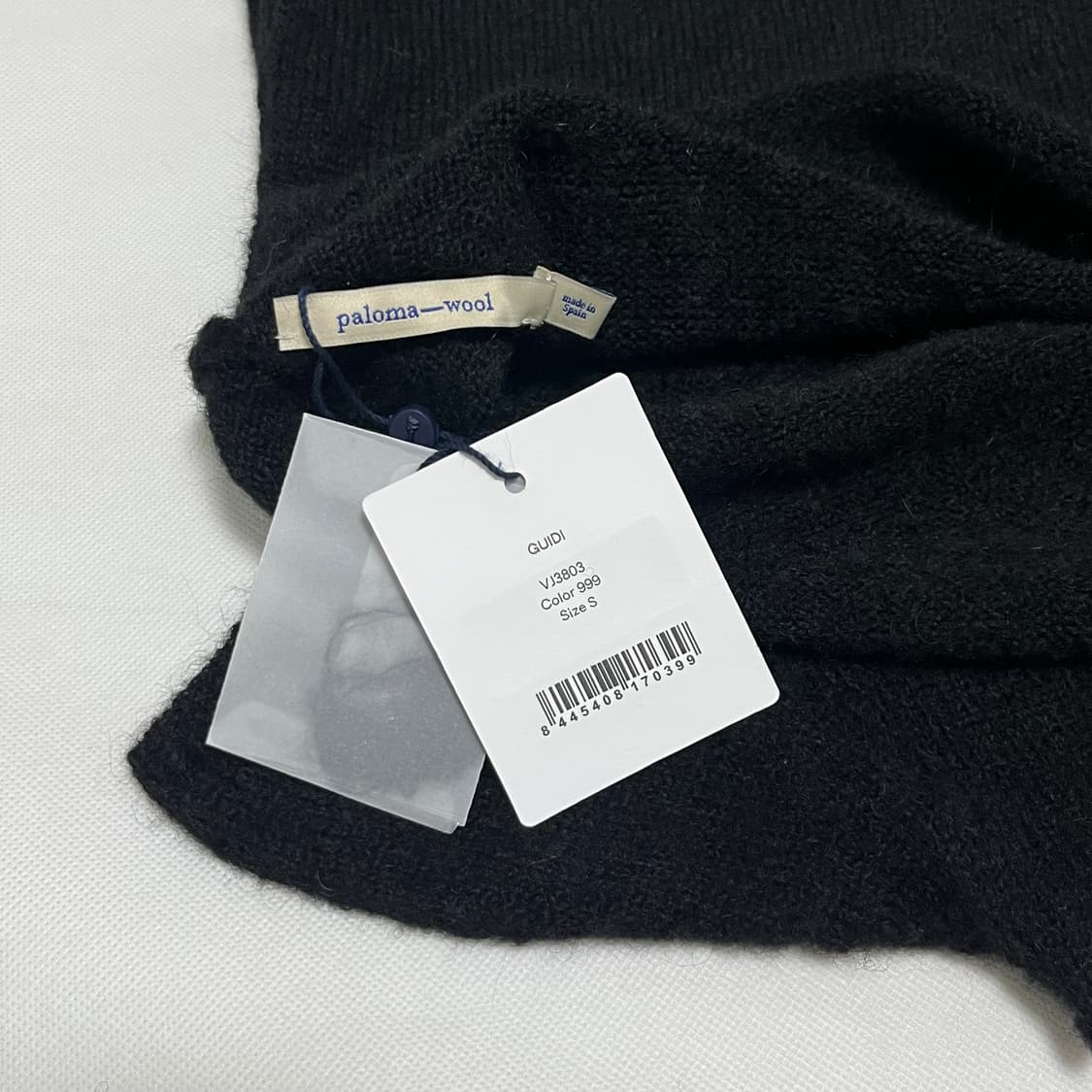 [S,M]팔로마울 Guidi 알파카 니트 탑/블랙 상품이미지4