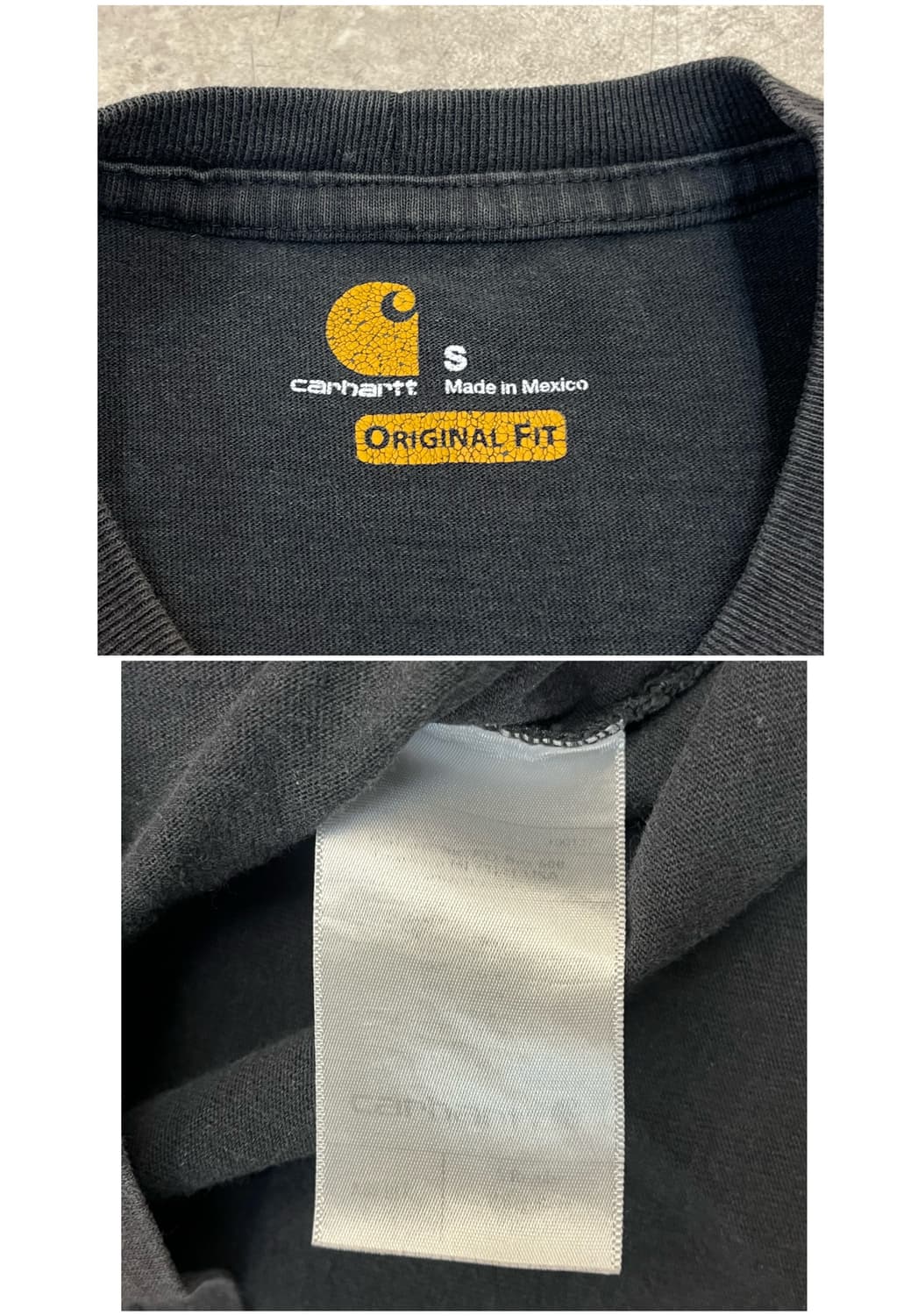 칼하트 포켓 반팔티 차콜 S #csz3899 상품이미지3