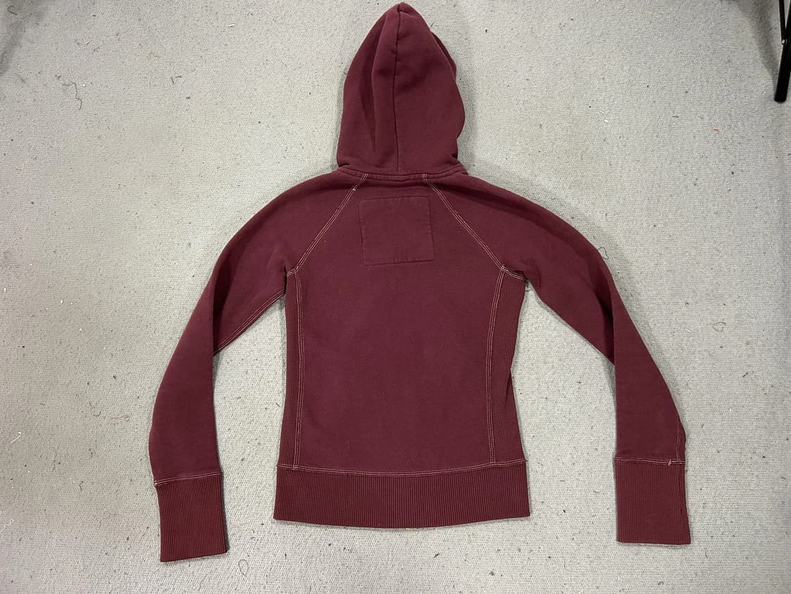 아베크롬비 앤 피치 빈티지 사슴 자수 아치 로고 후드 집업 상품이미지5