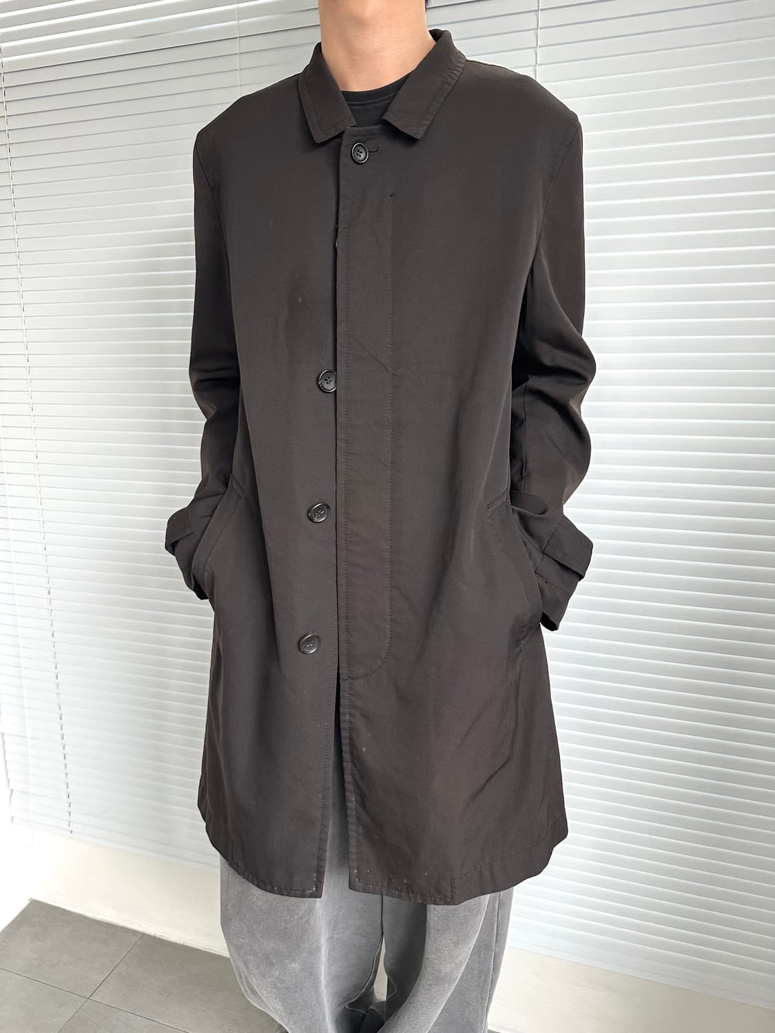 꼼데가르송 옴므플러스 다크브라운 코트 상품이미지3