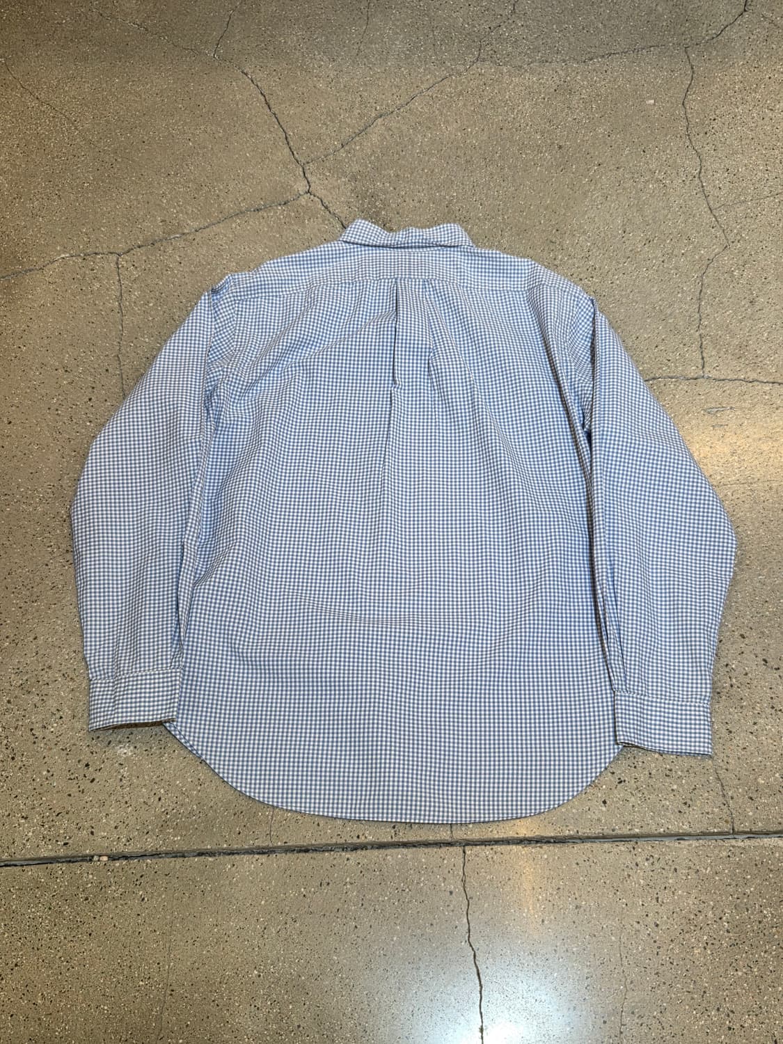 Polo 폴로 베이비블루 깅엄체크 긴팔셔츠 상품이미지4
