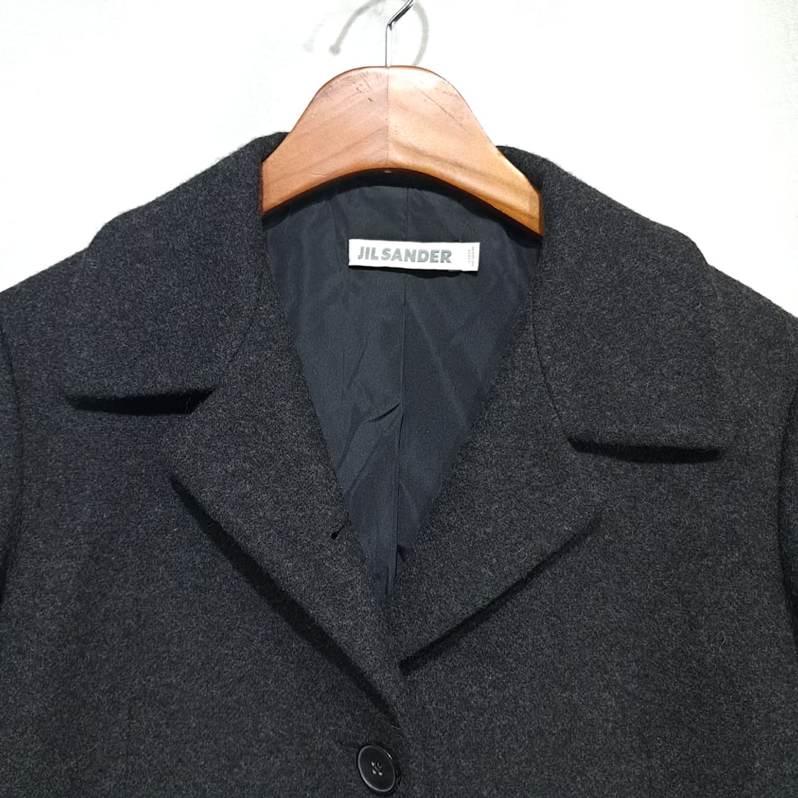 CN908W L 질샌더 차콜그레이 울 캐시미어 미니멀 클래식 코트 상품이미지4