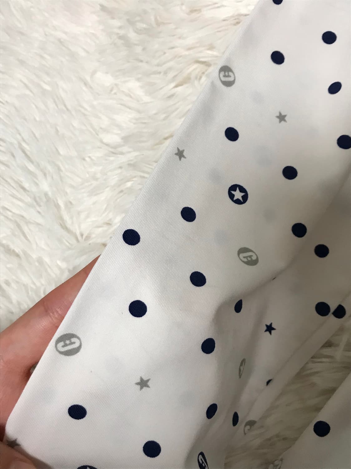 일본빈티지 컨버스 도트 패턴 핸드워머 후집 레쉬가드 상품이미지2