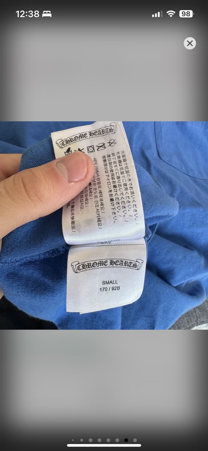 Chrome hearts blue scroll T-shirt 상품이미지8