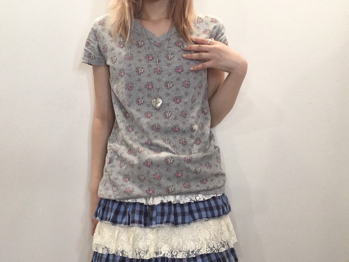 jpn vintage lovely flower t shirt 상품이미지1