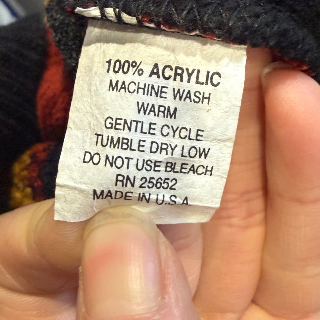 USA VINTAGE 멀티 얀 믹스패턴 니트 자카드위빙 디테일 상품이미지6