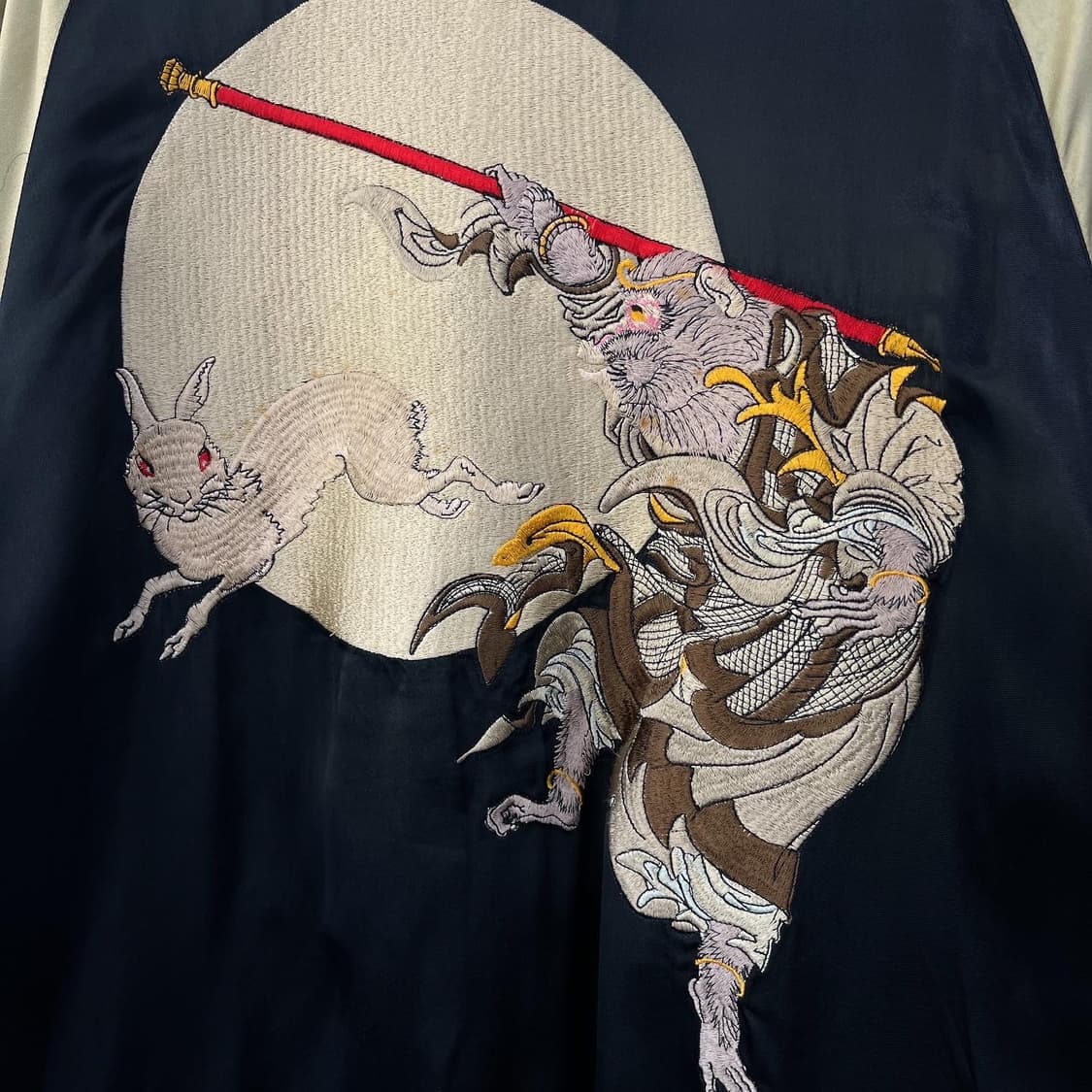 비상백려 츠키노 우사기 리버시블 사틴 수베니어 스카쟌 상품이미지7