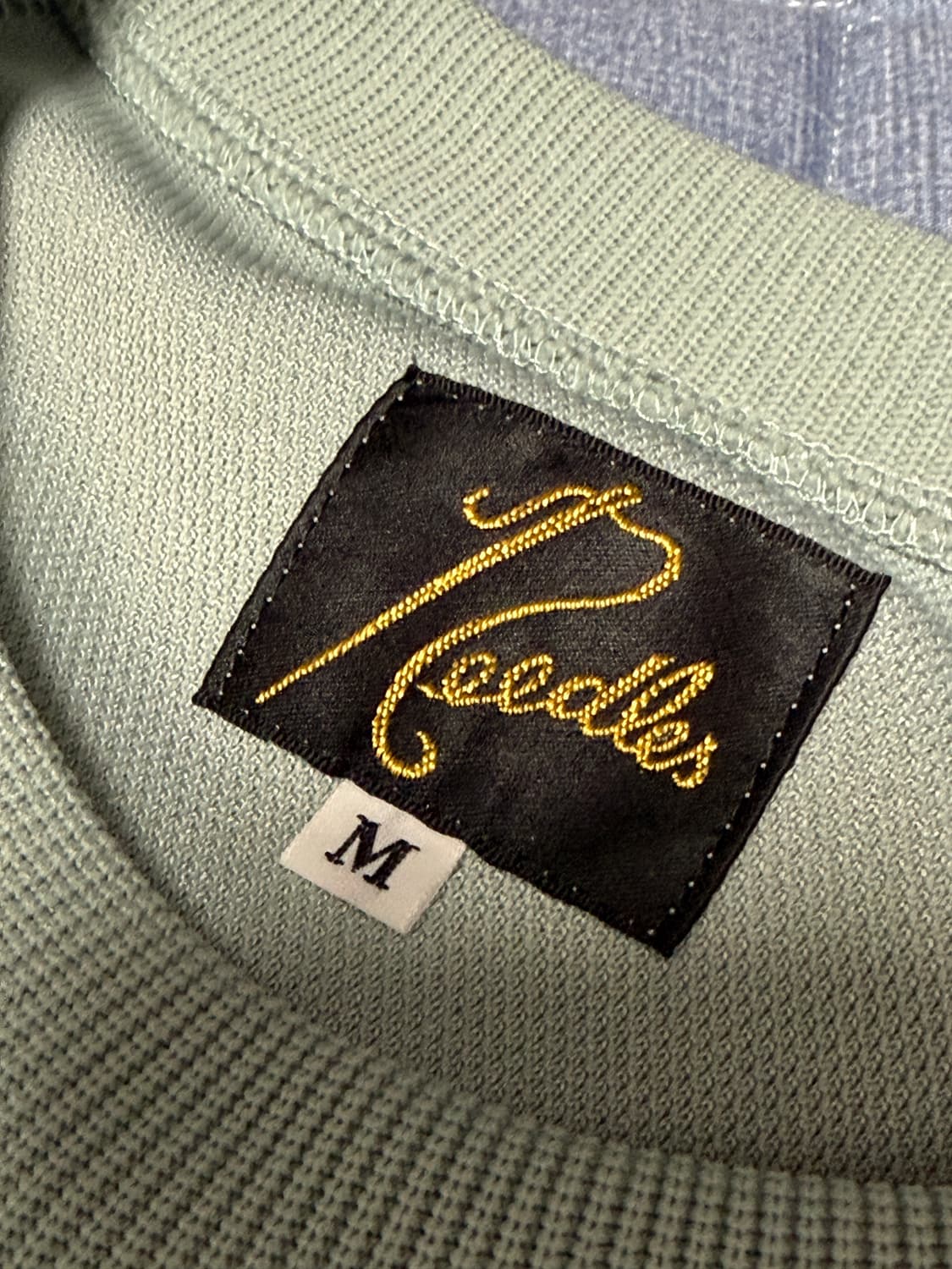 니들스25ss 트랙 크루넥 삭스블루 M 상품이미지4