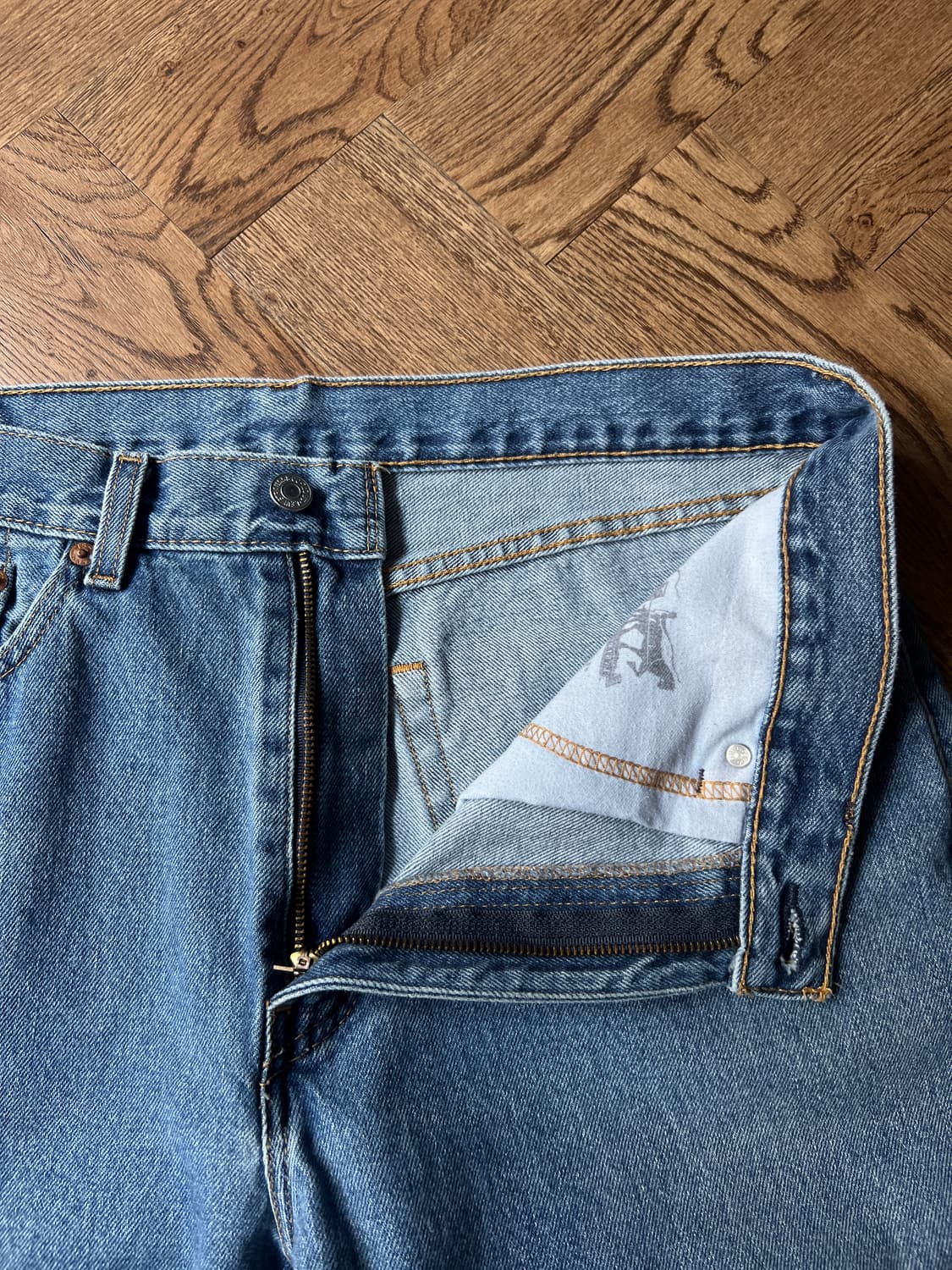 [36]리바이스 505 싱글 디스트로이드 데님 팬츠 상품이미지3