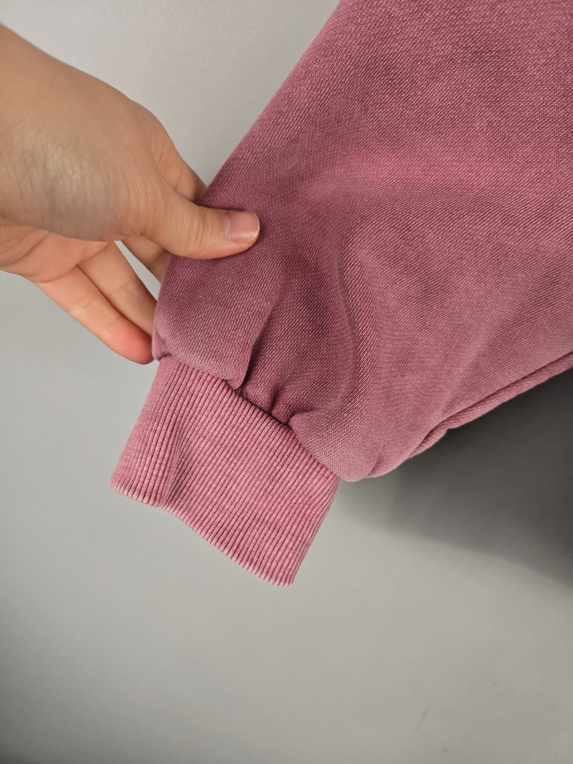 [무료배송]꼼파뇨 M 여성 기모 피그먼트 후드티 인디핑크 상품이미지4