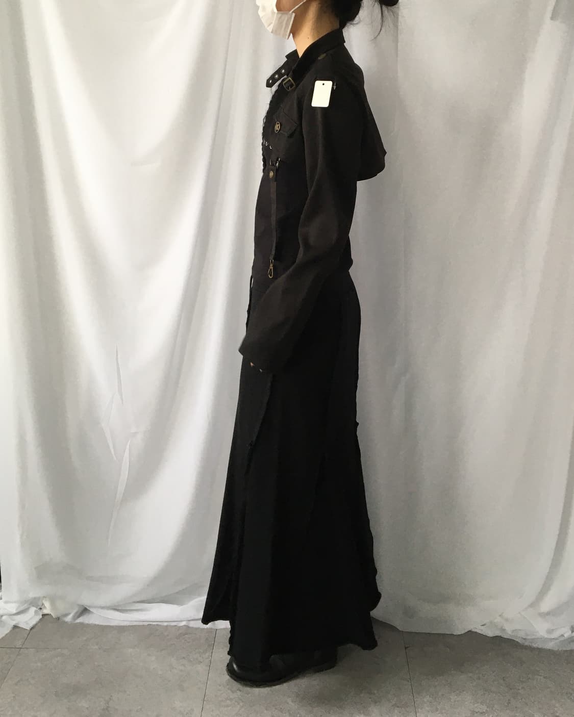 Cut off line detail long skirt 상품이미지9