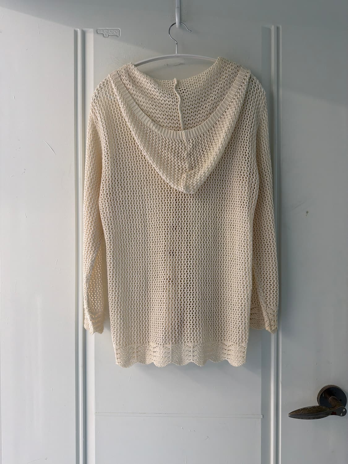 일본빈티지 크로셰 썸머 니트 후드 가디건 상품이미지9