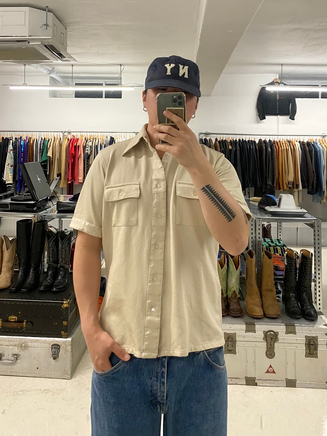 70's JC PENNEY 1/2 shirts 70년대 제이씨 페니 셔츠 상품이미지1