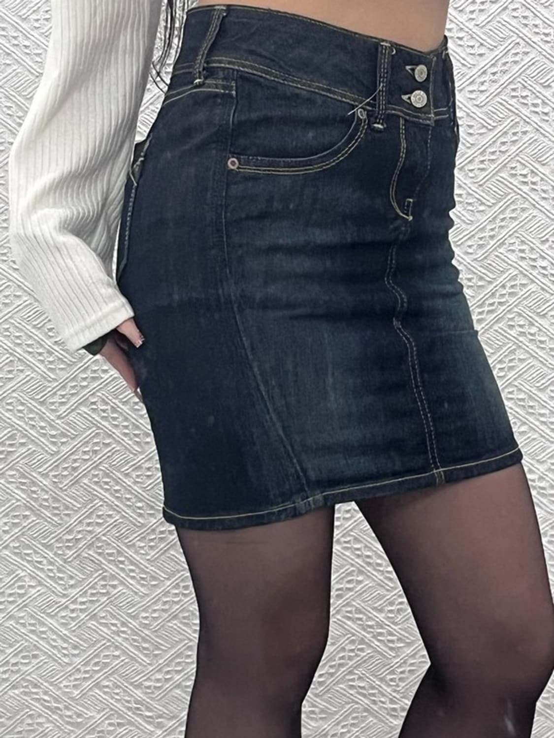 타미힐피거 SONORA 빈티지 워싱 데님 스커트 XS C08269 상품이미지1