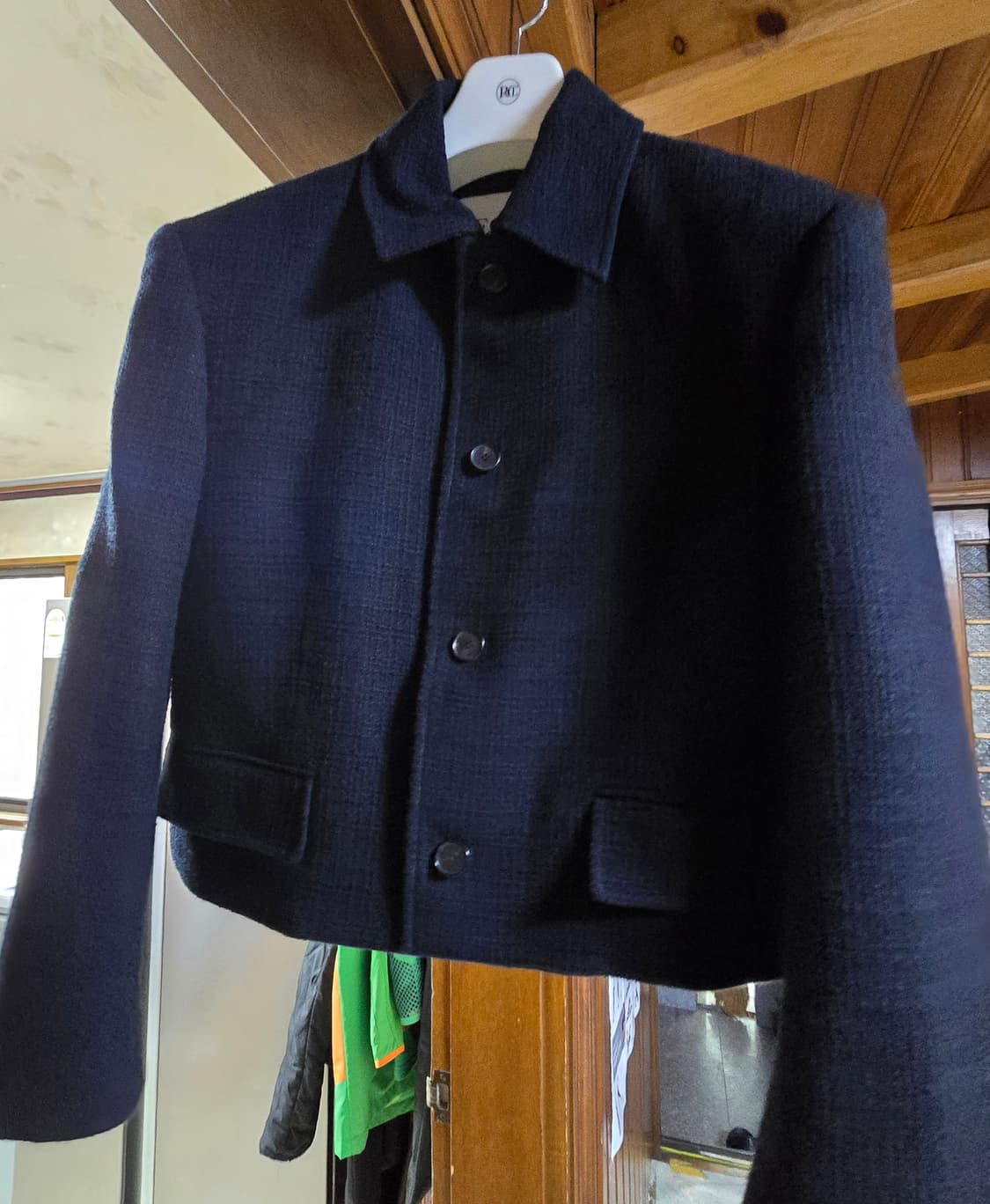 렉토 이카로 트위드 자켓 블랙 S사이즈 팝니다. 상품이미지3