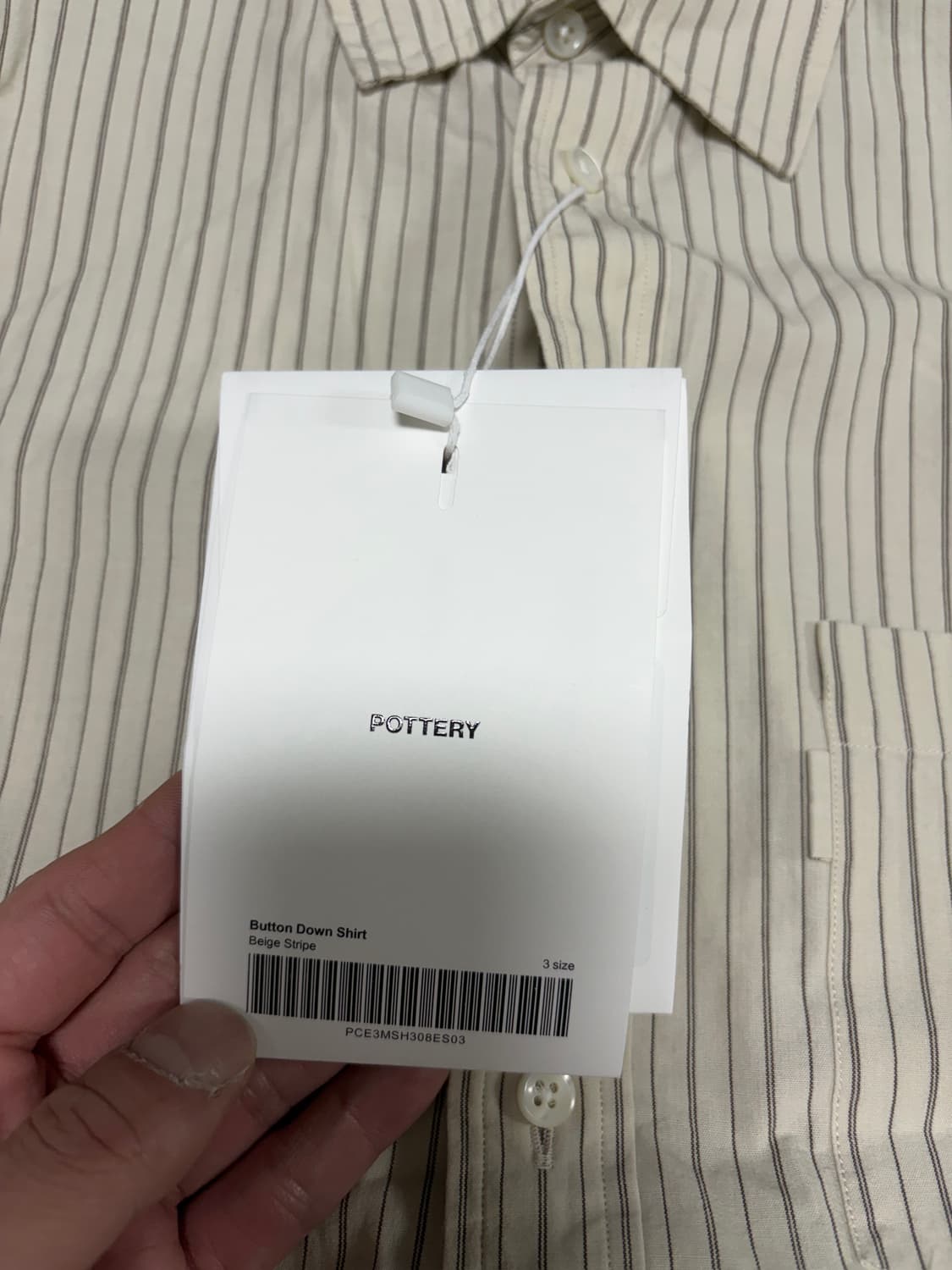 포터리 버튼다운 셔츠 3사이즈 새상품 상품이미지3