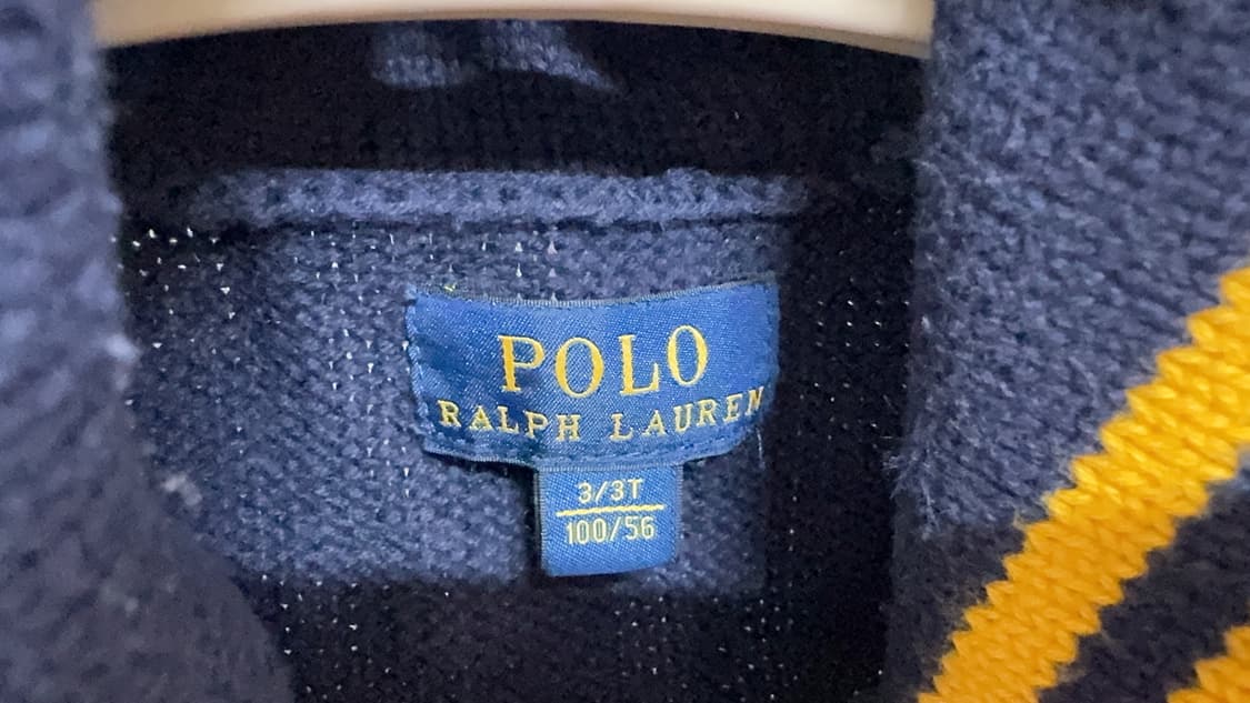 폴로 랄프로렌 남아 니트 3T 네이비 상품이미지3