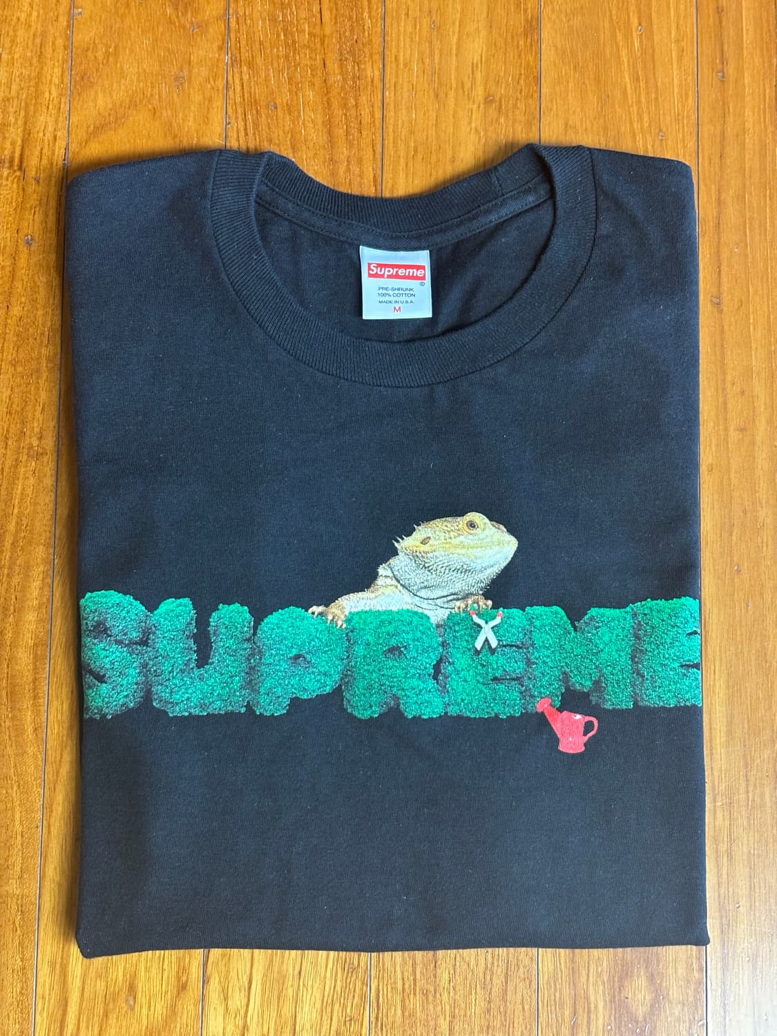 [M] 20SS 슈프림 리자드 반팔 블랙 상품이미지1