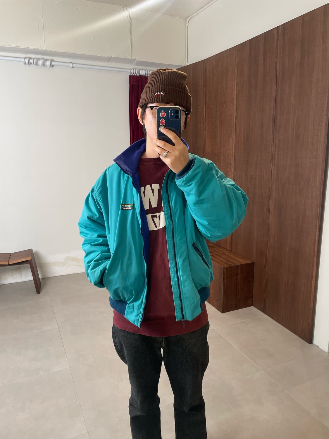 엘엘빈 웜업자켓 xl  made usa 상품이미지10