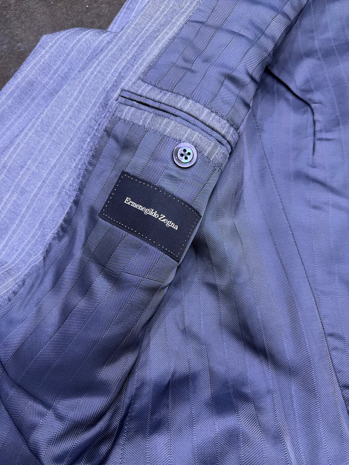 에르메네질도제냐 스트라이프 수트 블레이저 자켓 50R 상품이미지8