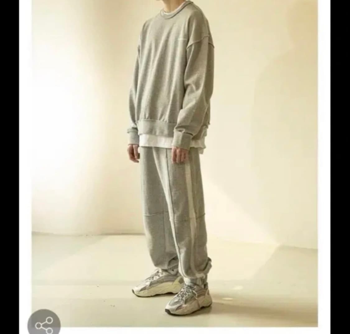 매스노운 리버스 헤비 트레이닝 팬츠 그레이  상품이미지1