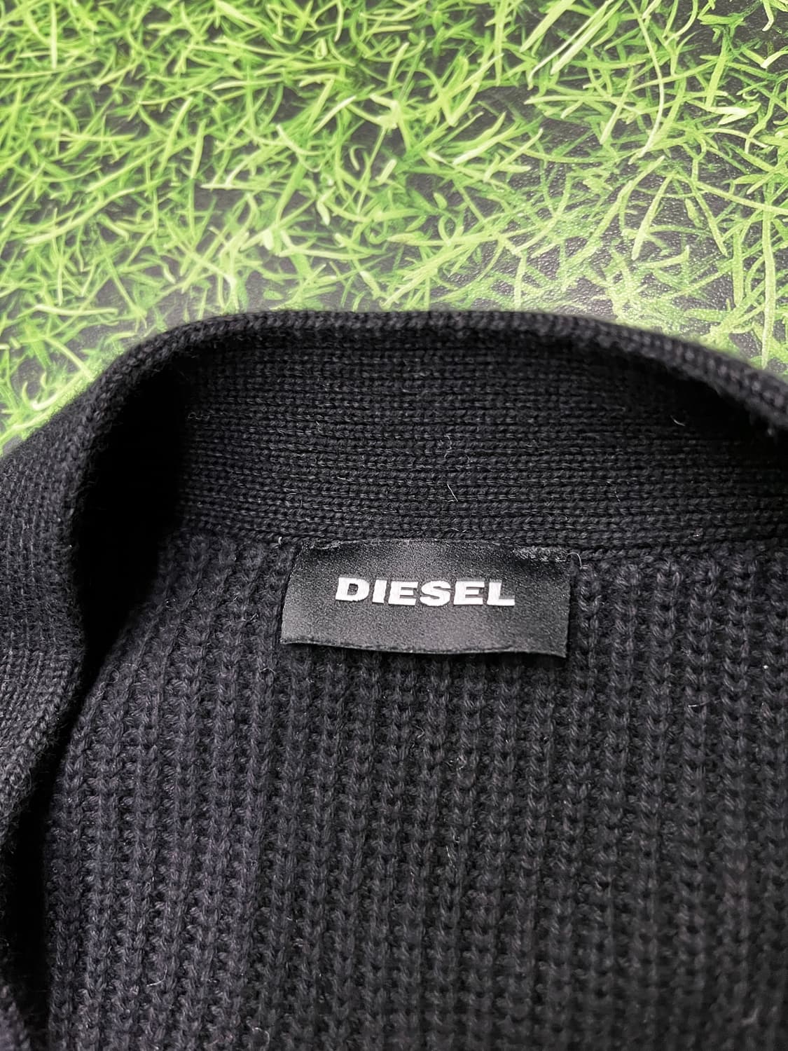디젤 DIESEL 바시티 가디건 오버핏 니트 스웨터 상품이미지5