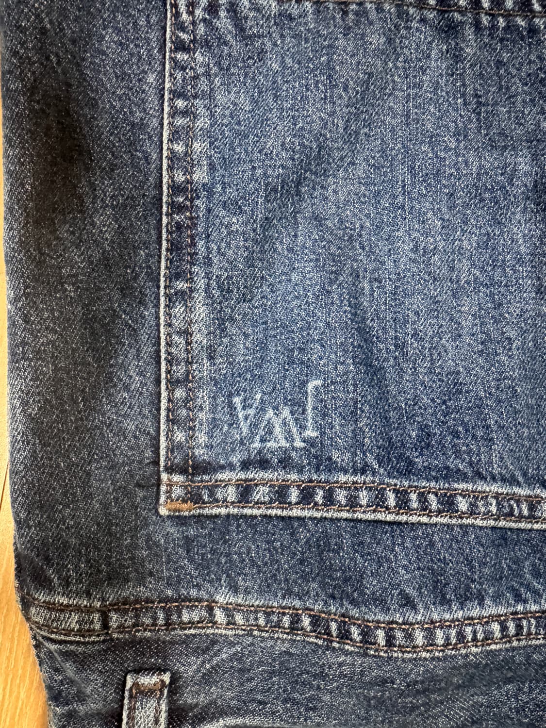 2개 유니클로 x JWA 스트레이트진 진청,중청 데님 2개 팝니다 상품이미지10