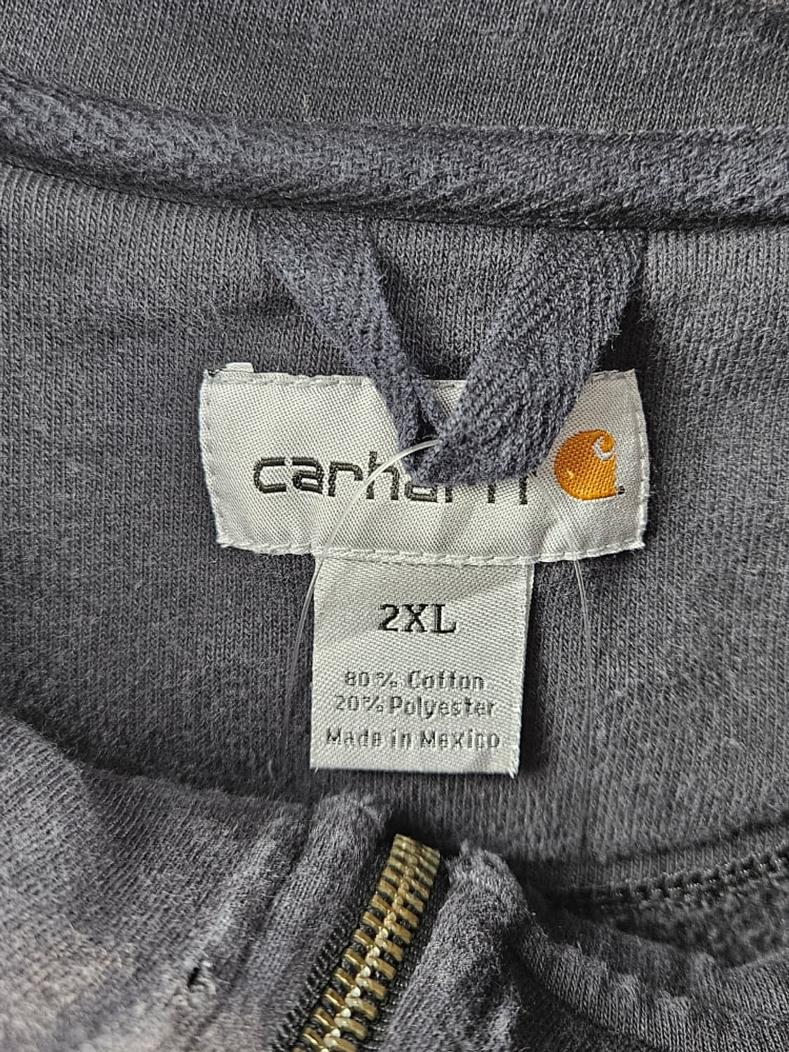 칼하트 다잉 워시드 커스텀 스웻 하프 집업 ( 2XL ) / 10884 상품이미지9