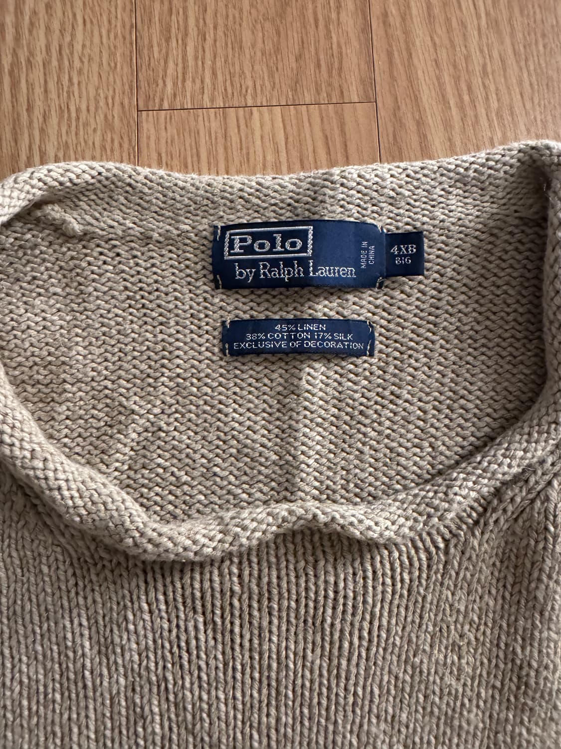 폴로랄프로렌 빈티지 니트 4XB big 상품이미지2