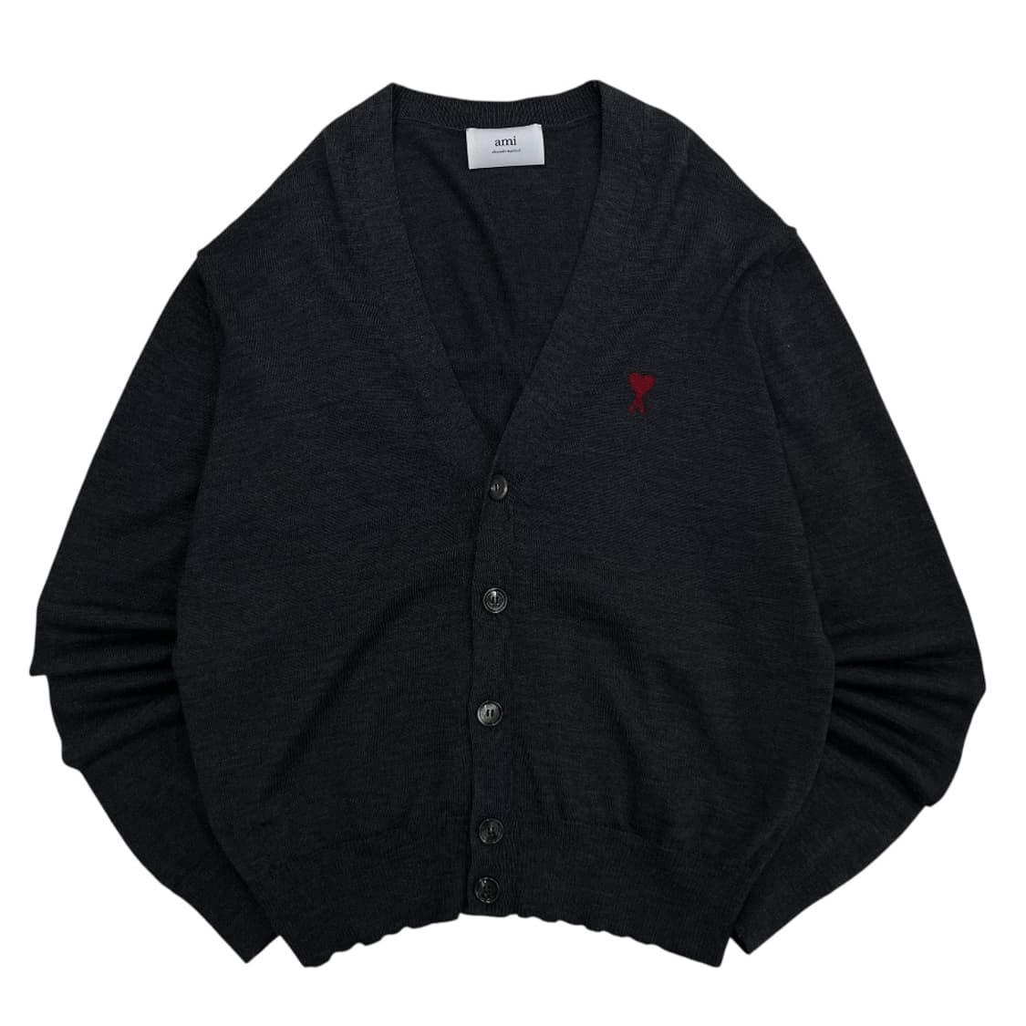 아미 하트로고 차콜 가디건 L 상품이미지2