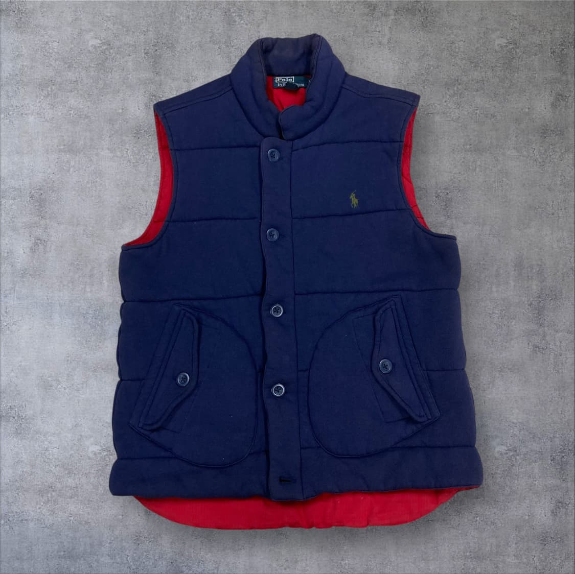폴로 랄프로렌 네이비 컬러 스몰 포니 패딩 조끼 상품이미지1